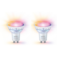 Aanbieding WiZ GU10 Ledlamp Tunable White & Color 60W Glas 2-Pack - Wit - 8720169076723