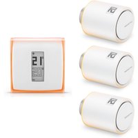 Aanbieding Netatmo Thermostaat + Radiatorkraan 3-pack - Wit - 3700730503426