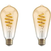 Aanbieding Hombli Smart Bulb Amber ST64 2-pack - 8719323918139
