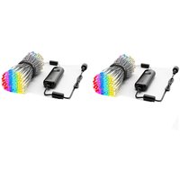 Aanbieding Twinkly Curtain RGBW - Transparant 210 lampjes 2-pack - 8056326672881