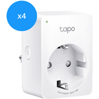 Aanbieding TP-Link Tapo P110 Slimme Wifi Stekker 4-pack - Wit - 4897098685501