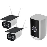 Aanbieding omajin - Solar Camera 2-pack + Draadloze Beveiligingscamera - 3700730531993